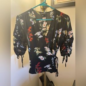 TOPSHOP Floral Blouse